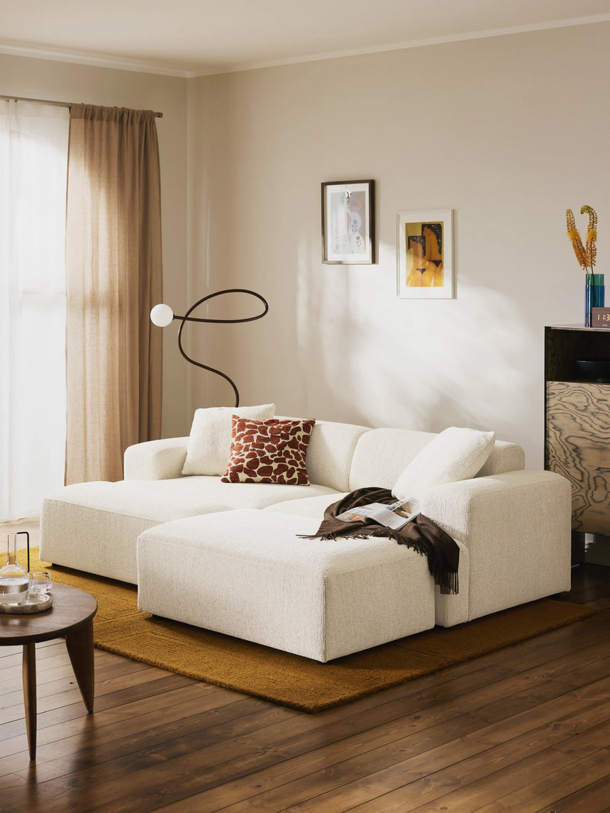 Mira Üçlü Koltuk Kırık Beyaz Şönil