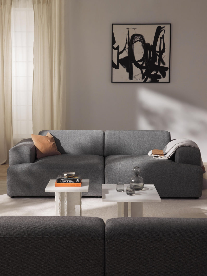 Mira Üçlü Koltuk Koyu Gri