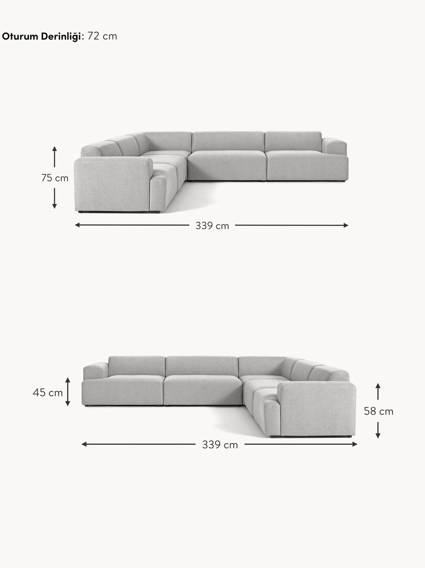 Mira Ultra Köşe Koltuk Açık Gri