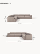 Mira Ultra Köşe Koltuk Boz Kahverengi