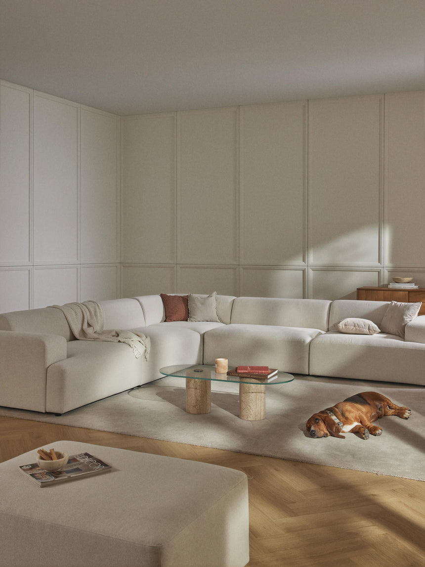 Mira Ultra Köşe Koltuk Kırık Beyaz