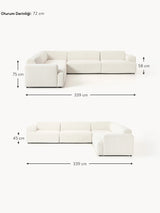 Mira Ultra Köşe Koltuk Kırık Beyaz Şönil