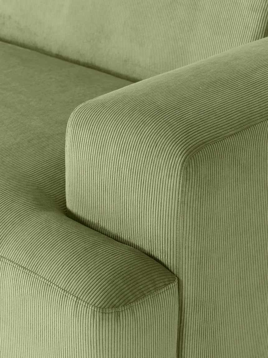 Mira Ultra Köşe Koltuk Zeytin Yeşili Fitilli