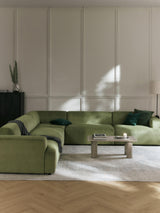 Mira Ultra Köşe Koltuk Zeytin Yeşili Fitilli