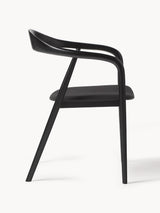 Moble Siyah Minderli Ahşap Sandalye Siyah