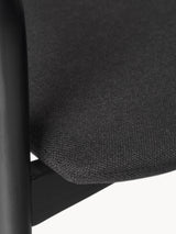 Moble Siyah Minderli Ahşap Sandalye Siyah