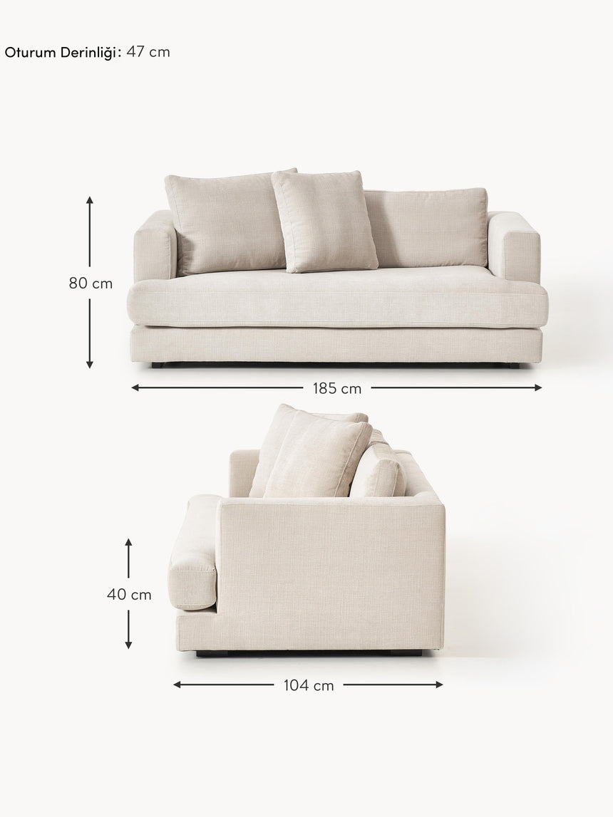 Model İkili Koltuk Açık Bej