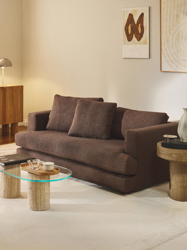 Model İkili Koltuk Koyu Kahve Bukle