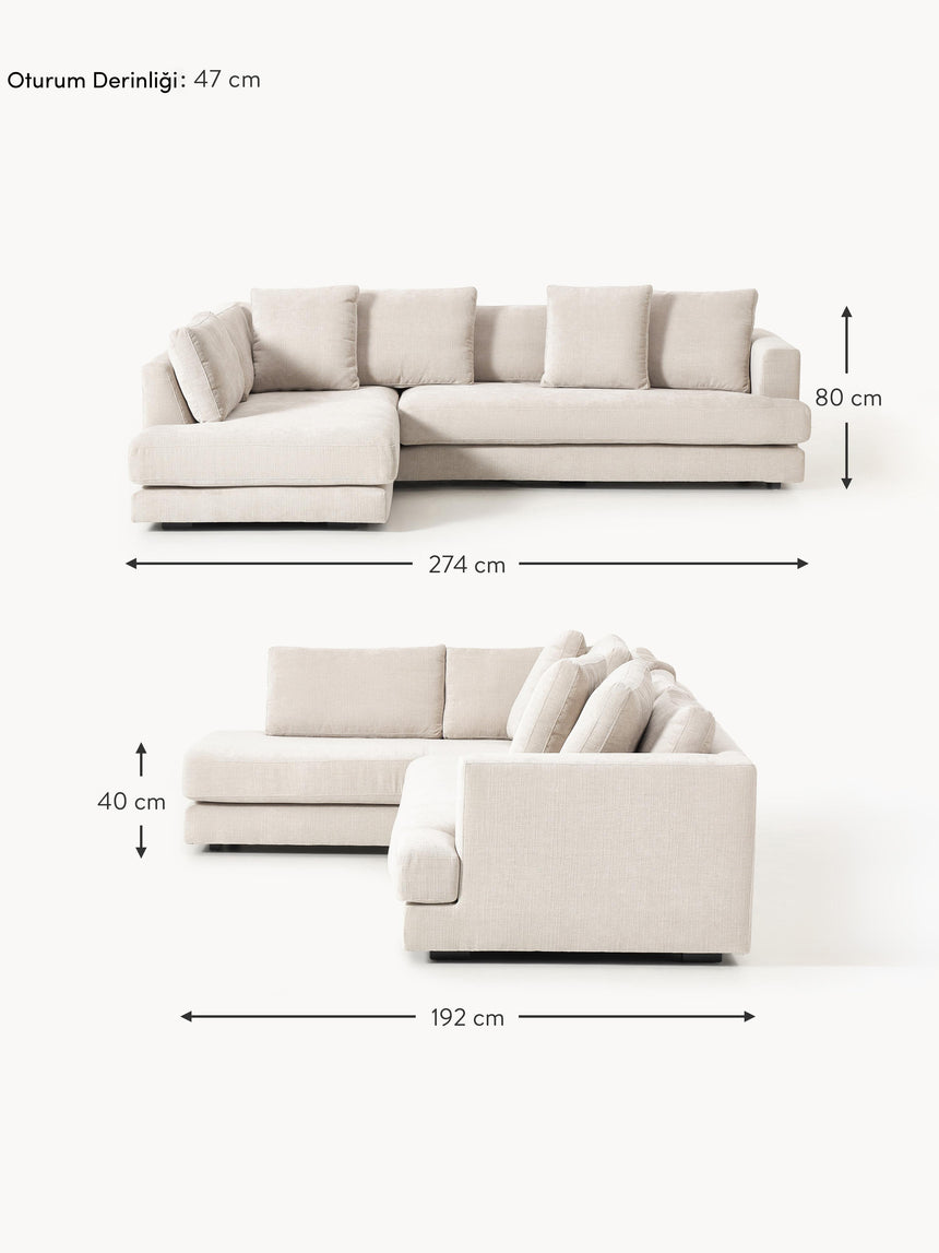 Model Köşe Koltuk Açık Bej