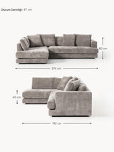 Model Köşe Koltuk Boz Kahverengi