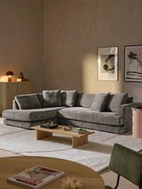 Model Köşe Koltuk Boz Kahverengi