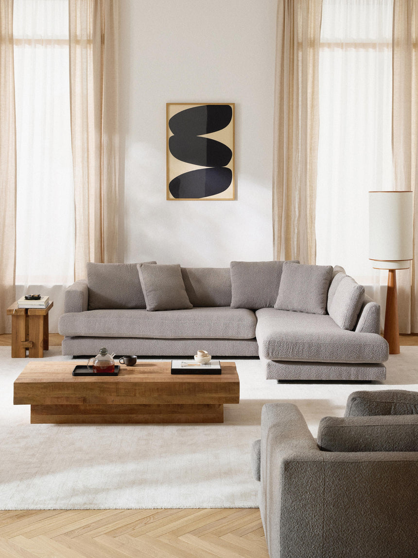 Model Köşe Koltuk Gri Bukle