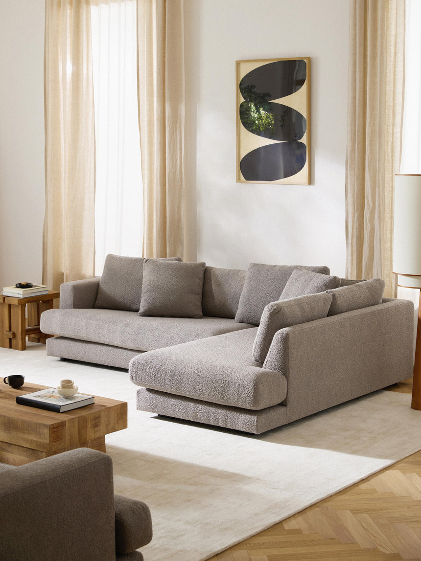 Model Köşe Koltuk Gri Bukle