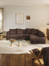 Model Köşe Koltuk Koyu Kahve Bukle