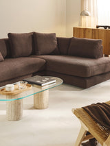 Model Köşe Koltuk Koyu Kahve Bukle