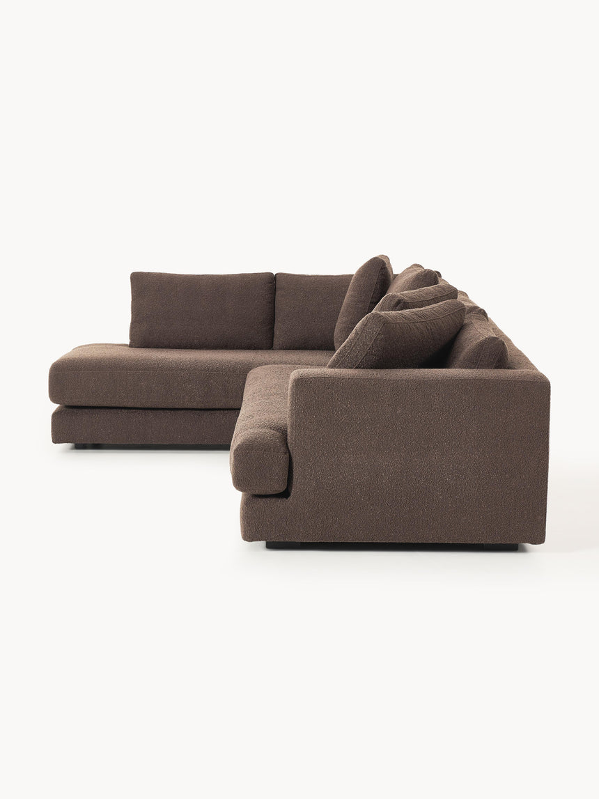 Model Köşe Koltuk Koyu Kahve Bukle