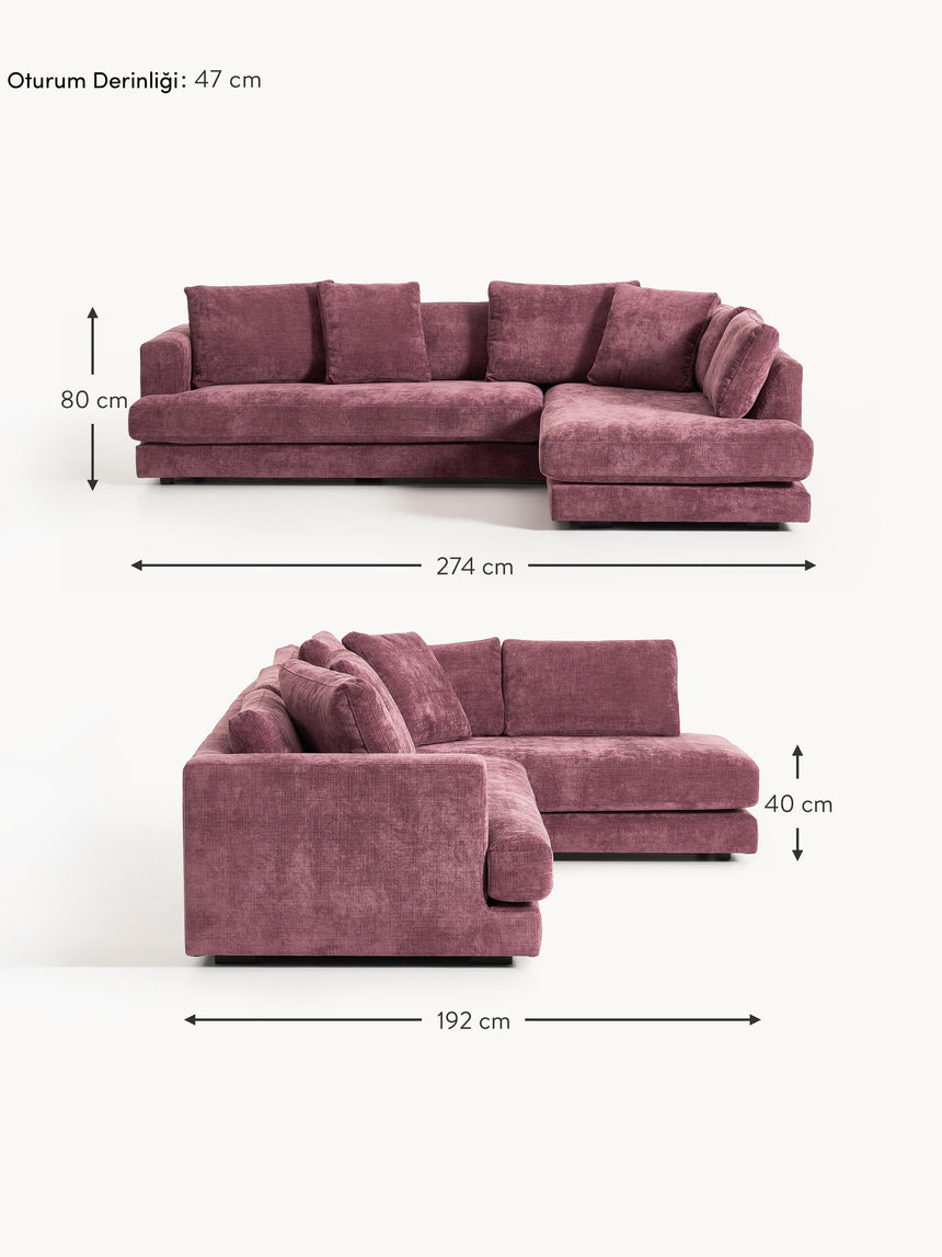 Model Köşe Koltuk Patlıcan