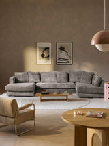 Model Max Köşe Koltuk Boz Kahverengi