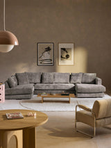 Model Max Köşe Koltuk Boz Kahverengi