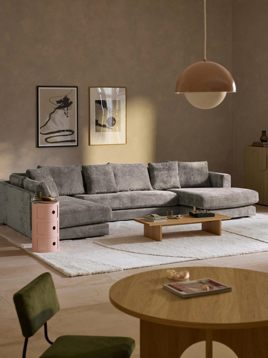 Model Max Köşe Koltuk Boz Kahverengi