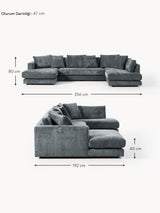 Model Max Köşe Koltuk Gri Mavi