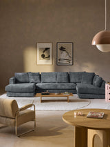 Model Max Köşe Koltuk Gri Mavi