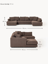 Model Max Köşe Koltuk Koyu Kahve Bukle