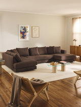 Model Max Köşe Koltuk Koyu Kahve Bukle