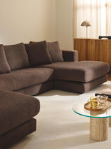 Model Max Köşe Koltuk Koyu Kahve Bukle