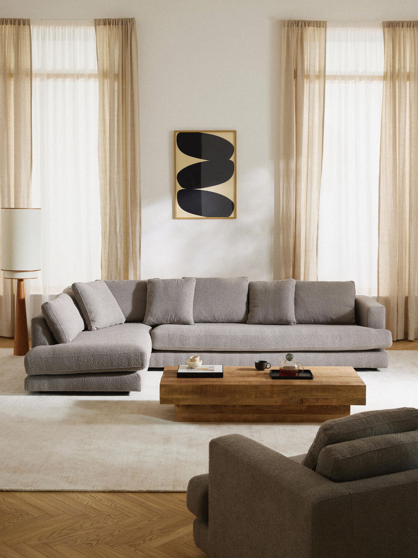 Model Plus Köşe Koltuk Gri Bukle