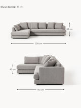 Model Plus Köşe Koltuk Gri Bukle