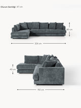 Model Plus Köşe Koltuk Gri Mavi