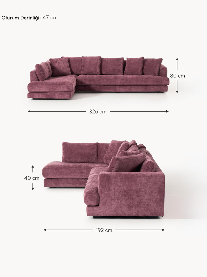 Model Plus Köşe Koltuk Patlıcan