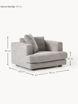 Model Tekli Koltuk Gri Bukle