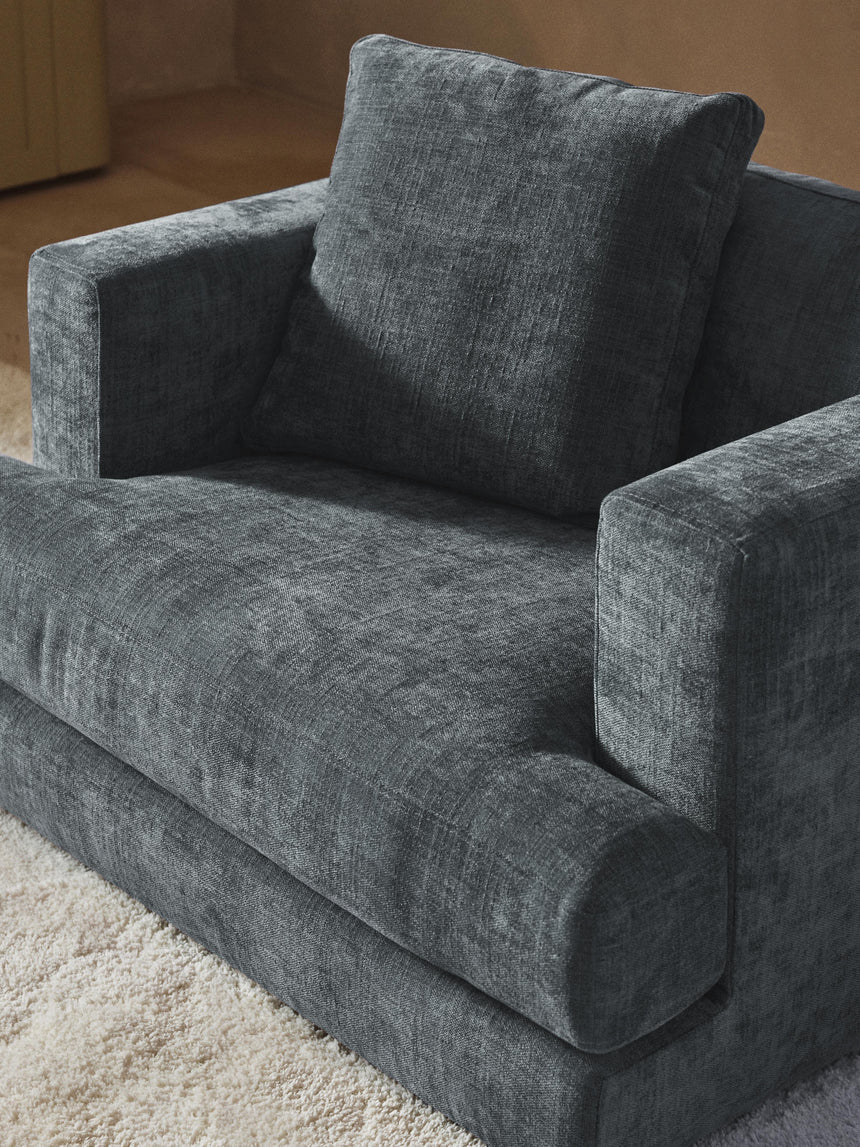 Model Tekli Koltuk Gri Mavi