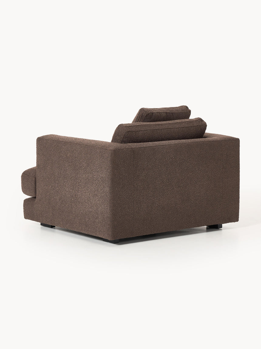 Model Tekli Koltuk Koyu Kahve Bukle