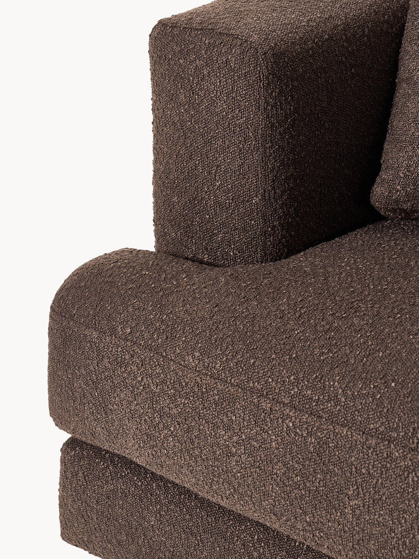 Model Tekli Koltuk Koyu Kahve Bukle