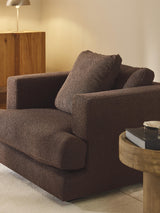 Model Tekli Koltuk Koyu Kahve Bukle