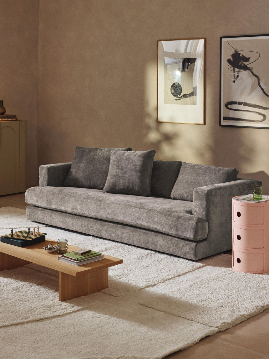 Model Üçlü Koltuk Boz Kahverengi