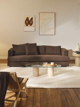 Model Üçlü Koltuk Koyu Kahve Bukle