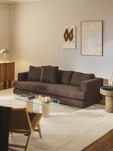 Model Üçlü Koltuk Koyu Kahve Bukle