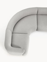 Modern Big Köşe Koltuk Açık Gri Bukle