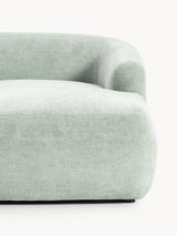 Modern Big Köşe Koltuk Adaçayı Yeşili Dokuma Kadife