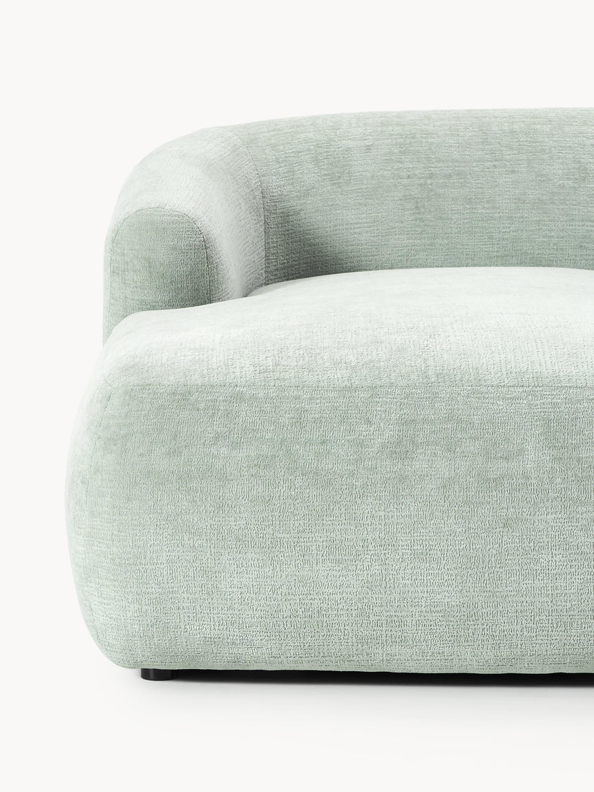 Modern Big Köşe Koltuk Adaçayı Yeşili Dokuma Kadife