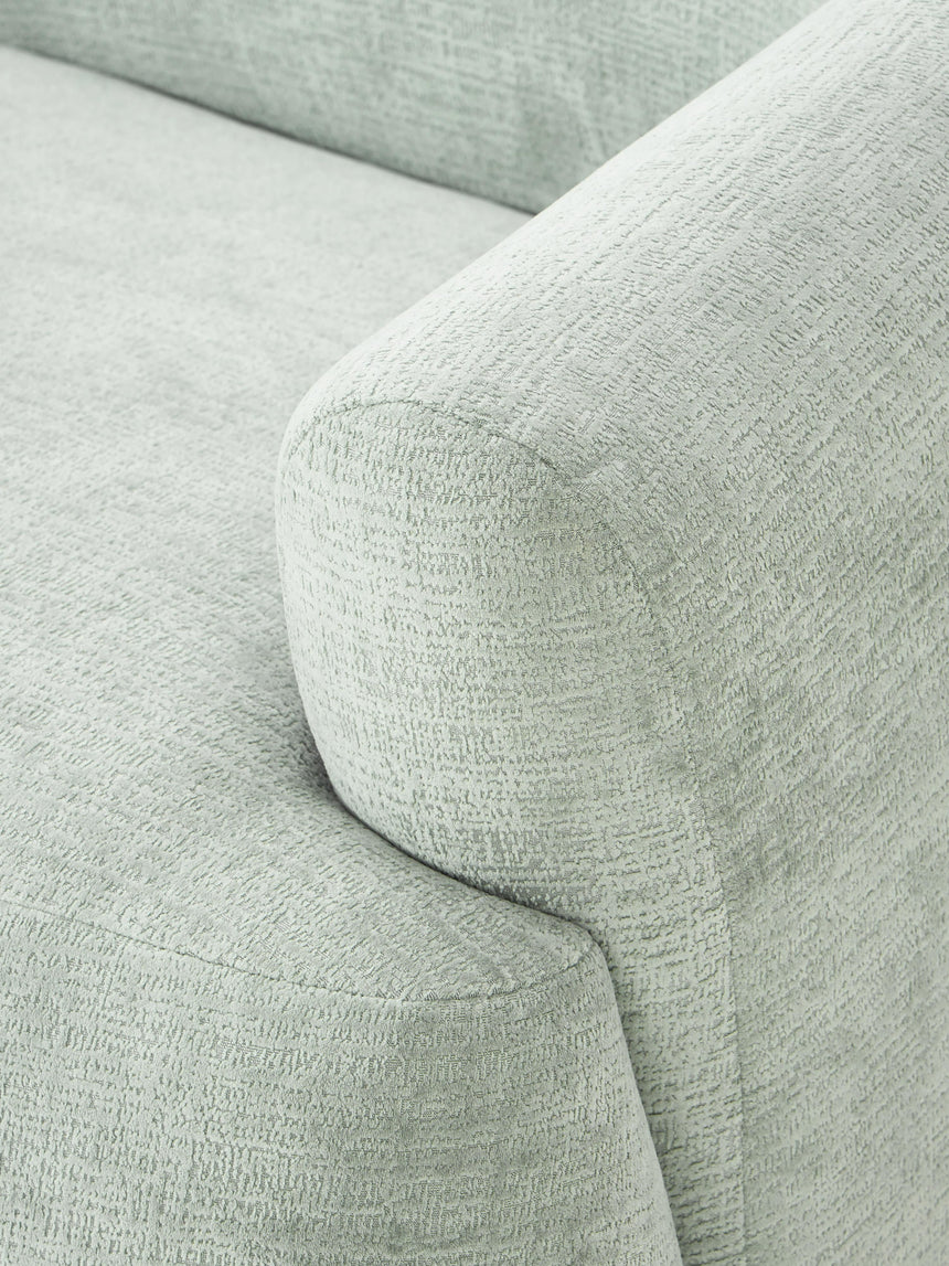 Modern Big Köşe Koltuk Adaçayı Yeşili Dokuma Kadife