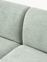 Modern Big Köşe Koltuk Adaçayı Yeşili Dokuma Kadife