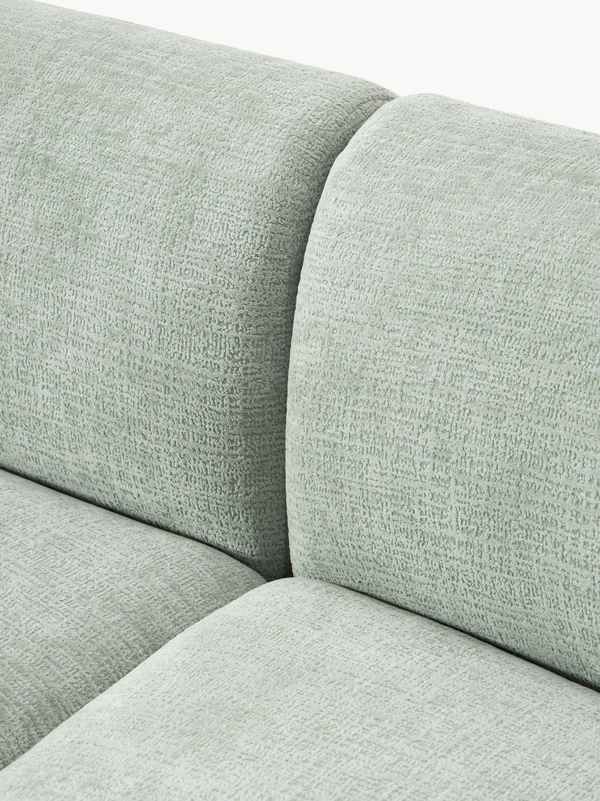 Modern Big Köşe Koltuk Adaçayı Yeşili Dokuma Kadife