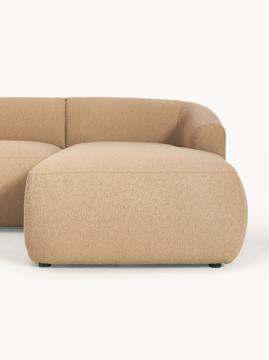 Modern Big Köşe Koltuk Bej Bukle