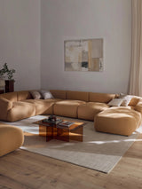 Modern Big Köşe Koltuk Bej Bukle