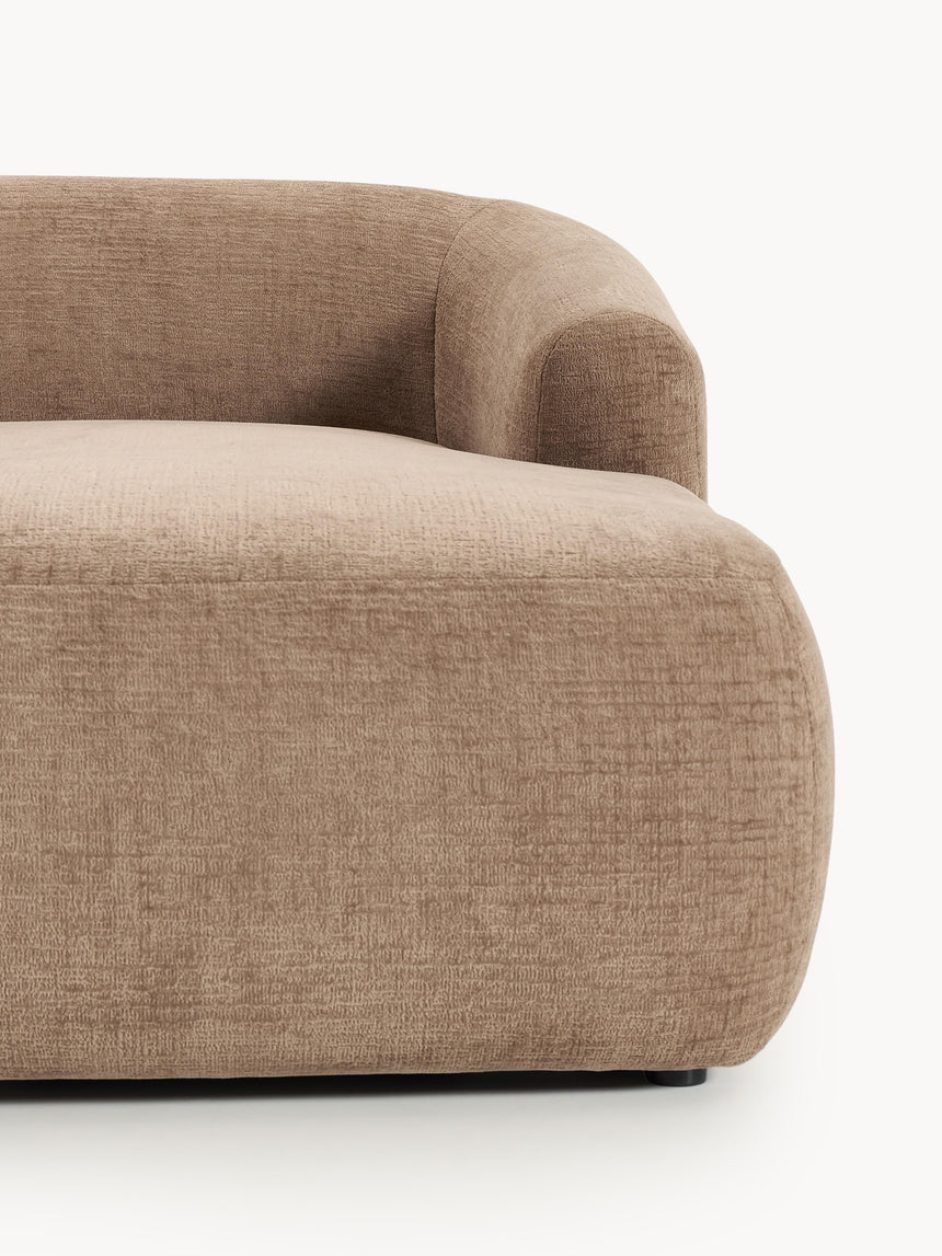 Modern Big Köşe Koltuk Kahve Dokuma Kadife